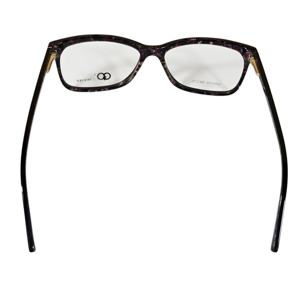 GIANNI PO WOMEN'S EYEGLASSES GP6 106 54-15 140 Blk/ Purple Tort NWT DEMO LENSES - Picture 5 of 16